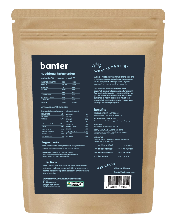 WHEY + COLLAGEN - ORGANIC VANILLA