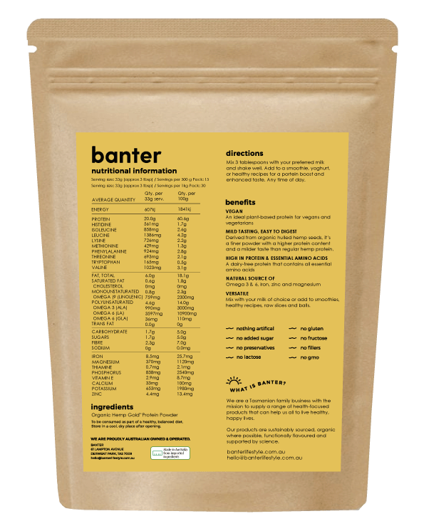 HEMP PROTEIN - NATURAL