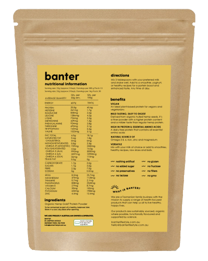 HEMP PROTEIN - NATURAL